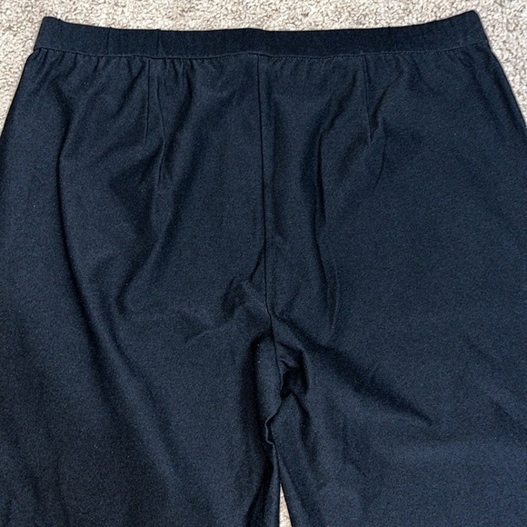 Eileen Fisher Washable Stretch Crepe Slouchy Ankle Pants Black Medium - Picture 10 of 12